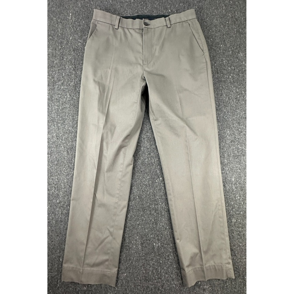 Brooks Brothers Pants Mens Size 36x32 Advantage Chino Stretch Clark Grey Slacks